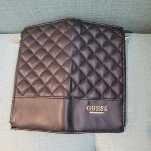 Black leather padded wallet